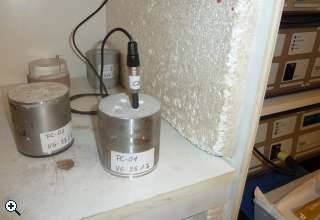 Thermal conductivity test of bedding material